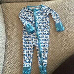 Little Sleepies Blue Rainbow Zippy